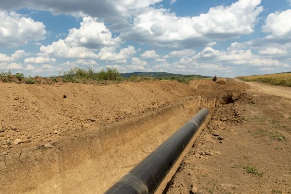 Gas Line Trenching in Wasilla