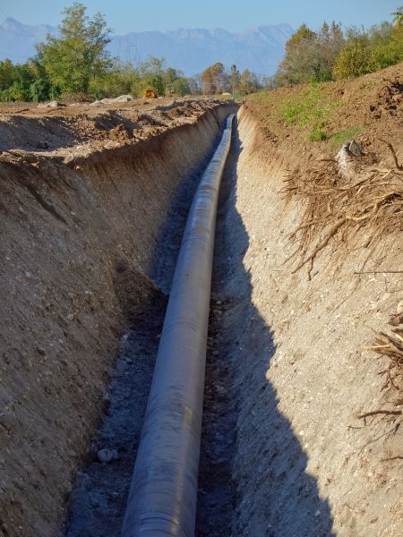 Gas Pipe Trenching in Wasilla